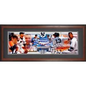 Alex Rodriguez New York Yankees Framed Unsigned Panoramic Photograph 