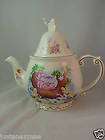 Alice In Wonderland Cheshire Cat Mad Hatter Cup, Saucer & Teapot 