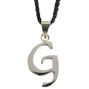  Cute little Silver Initial Pendant G   Comes with Japanese 