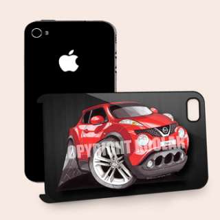 Koolart Red Nissan Juke iPhone 4 Black Hard Case Cover  