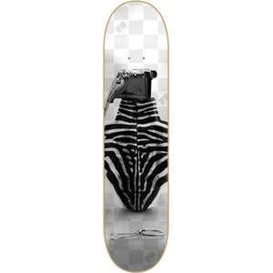  Superior Snazzy Grenades Zebra Skateboard Deck   8.1 x 32 