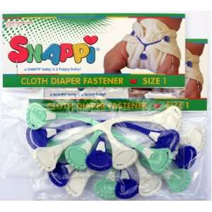  Snappi Cloth Diaper Fasteners   Pack of 6 (2 Purple, 2 
