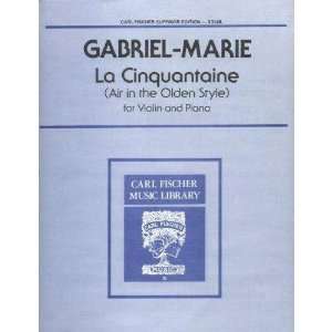  Gabriel Marie, Jean   La Cinquantaine (Air in the Olden 