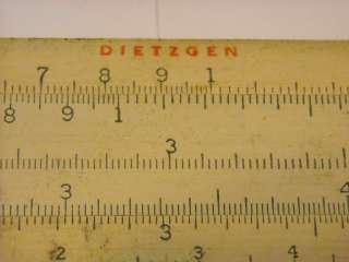 Slide Rule w case made in USA by Dietzgen Model 1767P  