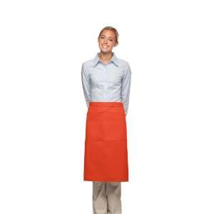  DayStar 124 3/4 Bistro Apron w/Center Pocket   Orange 