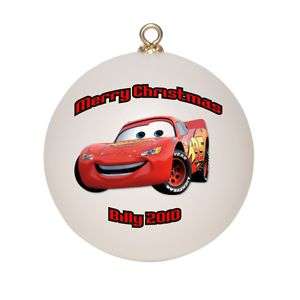 Personalized Lightning McQueen Christmas Ornament  