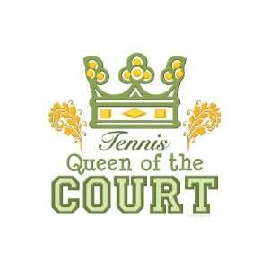  Queen Of The Court Tennis Greeting Card Health & Personal 