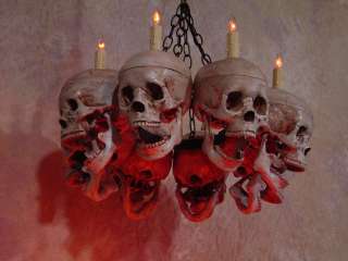 Skull Chandelier, Halloween Prop, Human Skeletons  