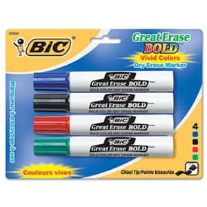  BIC DECP41ASST   Great Erase Bold Dry Erase Markers 