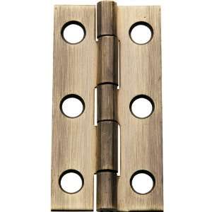  Antique Finish, Solid Brass Hinges, 2 L x 1 3/8 H 