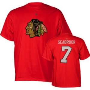   Blackhawks #7 Brent Seabrook Name & Number Tshirt