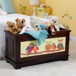  Classic Playtime Hooty Owl Toy Box   Espresso Baby