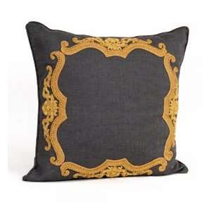  Grey Way   En Francais Scroll Corded Pillow