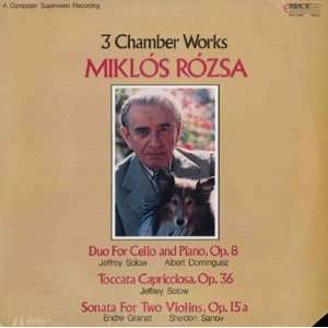  3 Chamber Works Miklos Rozsa Music