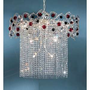 Classic Lighting 10039 SF BR Black and Red Foresta Colorita 25 