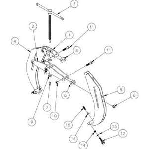    12 Right Weldment Claw For Ultra Pipe Clamp