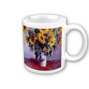  Still Life with Sunflowers By Claude Monet Coffee Cup 