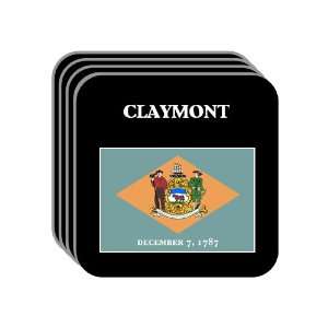  US State Flag   CLAYMONT, Delaware (DE) Set of 4 Mini 