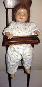 1950s American Character Chuckles Doll Sleep Eyes Chair  