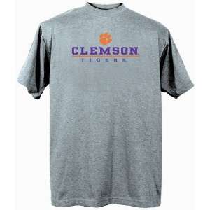Clemson Embroidered T Shirt (Grey) 