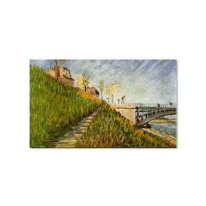  Banks of the Seine with Pont de Clichy By Vincent Van Gogh 