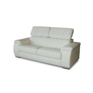  COCO WHITE SOFA WITH CLICK CLACK ADJUSTABLE HEADRESTS BY 