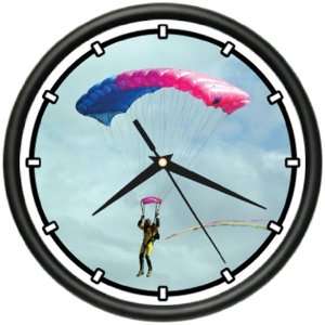  SKYDIVER Wall Clock plane jumper parachute gravity free 
