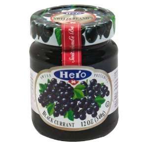 Hero Black Currant Fruit Spread, 12 Ounces  Grocery 