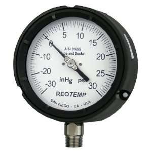 REOTEMP PT45P1A2P03 Process Pressure Gauge, Dry Filled, Stainless 