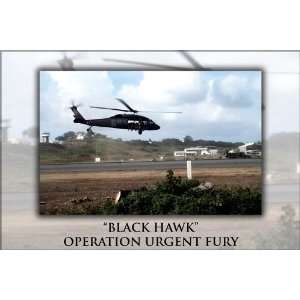 UH 60A Black Hawk Helicopter, Operation Urgent Fury, Invasion of 