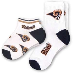  For Bare Feet St. Louis Rams Boys Socks (2 pack) Sports 