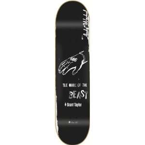   taylor Black & White Deck 8.12 Skateboard Decks