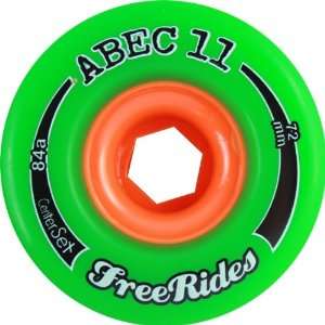   Freeride Centerset 72mm 84a Green Skate Wheels