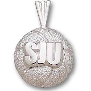  St Josephs Un SJU Basketball Pendant (Silver) Sports 