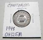 old 1948 oh city lines bus transit token canton ohio