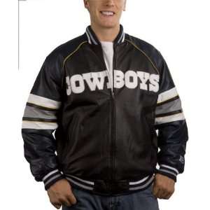  Dallas Cowboys 2008 Pig Napa Elite Leather Varsity Jacket 