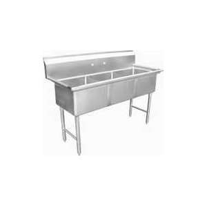  GSW Three Compartment Sink Without Drain Board