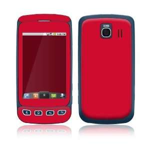 Simply Red Design Protective Skin Decal Sticker for LG Optimus S LS670 