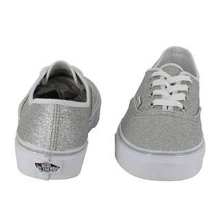 VANS CLASSIC AUTHENTIC GLITTER SILVER LIMITED WOMENS US SIZE 9.5, MENS 