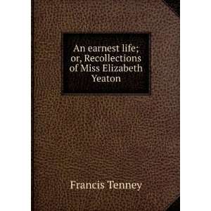   of Miss Elizabeth Yeaton Francis Tenney  Books