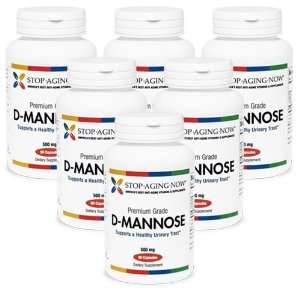  D MANNOSE   1,500 mg. (6 Pack) Premium Grade  90 Capsules 