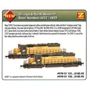   Chicago & Northwestern SD40 2 Diesel Locomotive #6823 Toys & Games