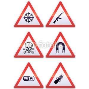  Wallmonkeys Peel and Stick Wall Decals   Panneaux De Signalisation 