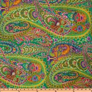   Paisley Jungle Green Fabric By The Yard kaffe_fassett Arts, Crafts