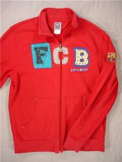 FC BARCELONA Super Stitched Team Jacket (Mens XL) Red  