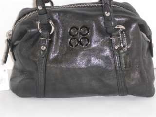 Coach 45524 Black Julia Leather Small Satchel Handbag  