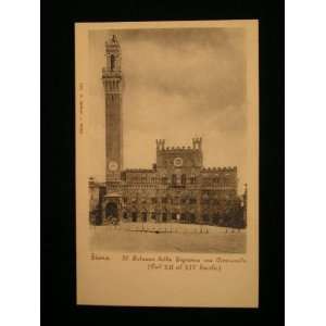  Siena, Italy, Palazzo Communale ca. 1900 Postcard not 