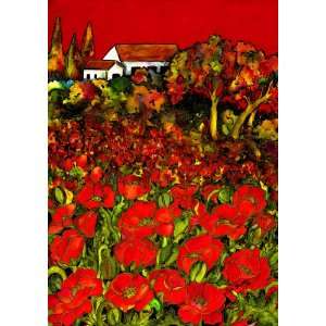  Toland Home Garden 102063 Red Poppies House Flag Patio 