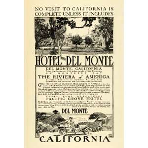  1912 Ad Hotel Del Monte Monterey California Pacific Grove 