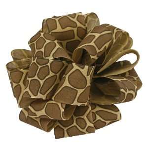 Offray Jungle Giraffe Animal Print Craft Ribbon, 1 1/2 Inch Wide by 25 